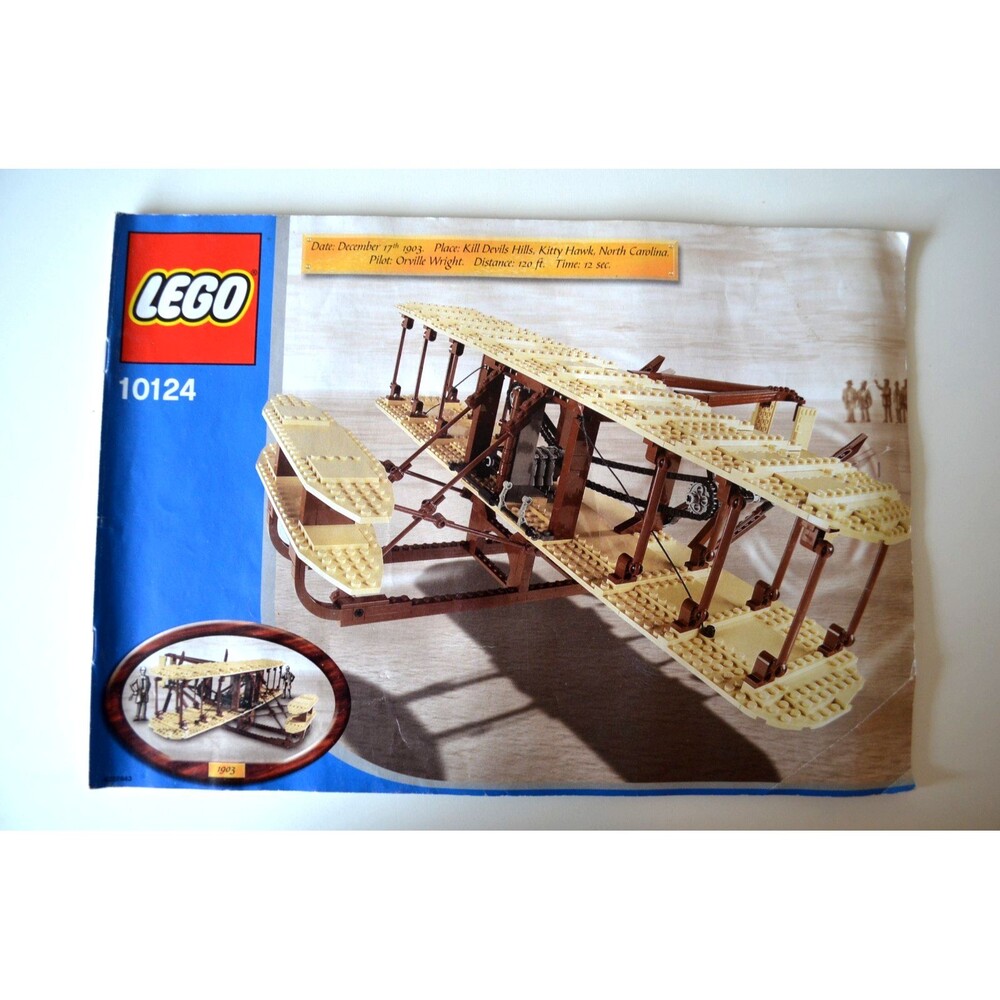LEGO 10124 Kitty Hawk 1903 Plane Orville Wright INSTRUCTION BOOK ONLY 2003